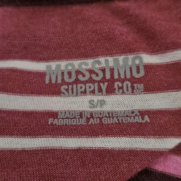 Pink and White Striped Tee Shirt Size Small - Picture 3 of 5